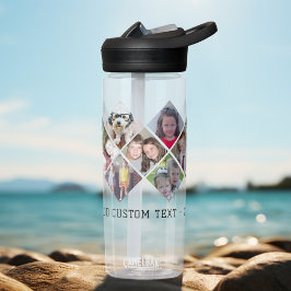 Foto collage - 13 foto's diamant overal boven patr waterfles