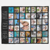 Foto Collage 39 Foto Collage Persoonlijk Fleece Deken (Voorkant (Horizontaal))