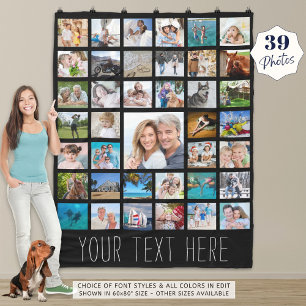 Foto Collage 39 Foto Collage Persoonlijk Fleece Deken