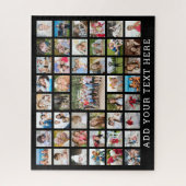 Foto Collage 45 Foto's Persoonlijk zwart Legpuzzel (Verticaal)