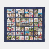 Foto Collage 53 Foto's Aangepaste aangepaste kleur Fleece Deken (Voorkant (Horizontaal))