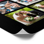 Foto Collage 53 Foto's Aangepaste aangepaste kleur Poster (Hoek)