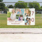 Foto Collage 5 Afbeelding 70th Birthday Banner (Insitu)