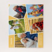 Foto Collage 5 Afbeeldingen Yellow Personalized Na Legpuzzel (Verticaal)