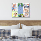 Foto Collage 7 Afbeelding Blue 40th Birthday Canvas Afdruk (Insitu (Slaapkamer))