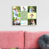Foto Collage 7 Afbeelding Sage Green 50th Birthday Canvas Afdruk (Insitu (Woonkamer))