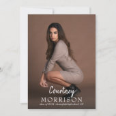 Foto Collage aangepaste naam tekstbedekking Afstud Aankondiging (Voorkant)