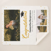 Foto Collage Afstuderen 2024 Afstuderen Keepsake Sherpa Deken (Voorkant (horizontaal))