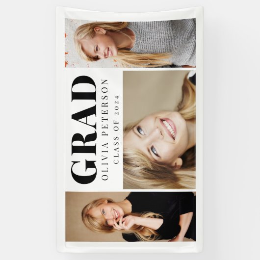 Foto Collage Afstuderen Klasse 2023 Spandoek (Verticaal)