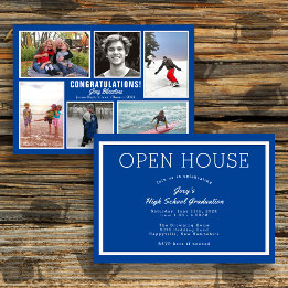 Foto Collage Afstuderen Open House Invitation Kaart