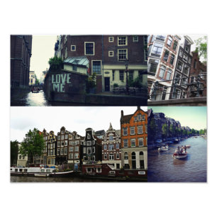 Foto collage Amsterdam 3 Afdruk