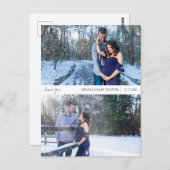 Foto Collage Baby shower Hartelijk dank Briefkaart (Voorkant / Achterkant)