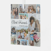 Foto Collage Best Friends Forever Glas Ornament (Voorkant links)