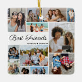 Foto Collage Best Friends Forever Keramisch Ornament (Voorkant)