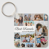 Foto Collage Best Friends Forever Sleutelhanger (Voorkant)