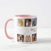 Foto-collage bruidsmeisje mok (Links)