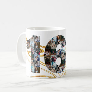 Foto collage cadeaus ter gelegenheid van de 16-jar koffiemok