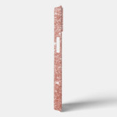 Foto Collage Calligrafie Monogram Naam Glitter Ca Case-Mate iPhone Case (Achterkant / Rechts)