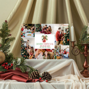 Foto Collage Christmas Angel Fancy Typografie Kaart