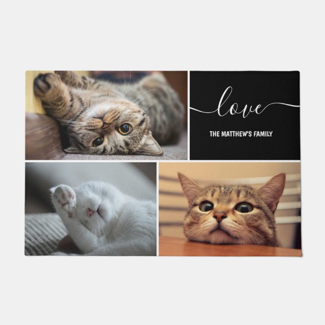 Foto Collage Cute Cats Persoonlijk  Deurmat (Voorkant)