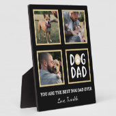 Foto Collage Dog Dad Paw Print Plaque Fotoplaat (Zijkant)