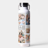 Foto Collage Eenvoudig Monogram Afbeelding Waterfles (Voorkant)