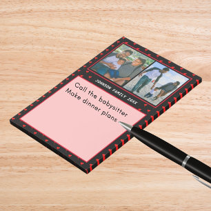 Foto Collage Familie Gepersonaliseerd Rode Hart &  Post-it® Notes