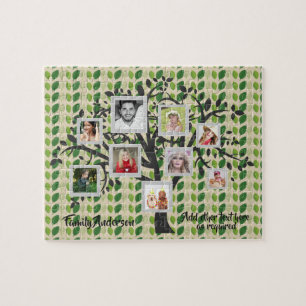 Foto Collage Familiestamboom Sjabloon Persoonlijk  Legpuzzel
