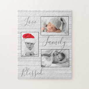 Foto Collage Family Love Blessed Keepslag Puzzle Legpuzzel