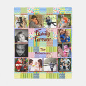 Foto Collage Fleece Blanket - Light Patchwork (Voorkant)