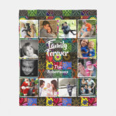 Foto Collage Fleece Blanket - Patchwork Pattern Deken (Voorkant)