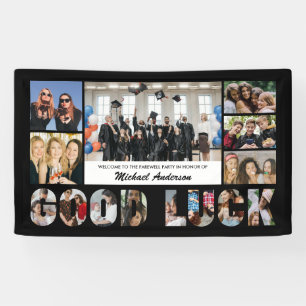 Foto Collage Geluk Collega Afscheidsfeestje Spandoek