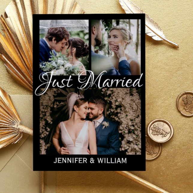 Foto Collage Gewoon huwelijksaankondiging (Creator heeft geüpload)