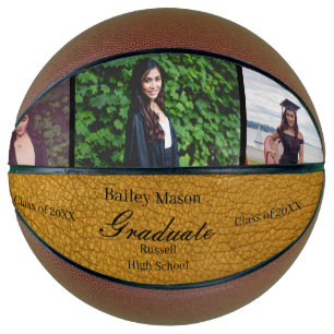 Foto: Collage Gold Leather Afstuderen Basketball Basketbal