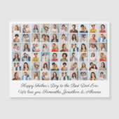 Foto Collage Happy Vaderdag Magnetic Kaart (Voorkant)