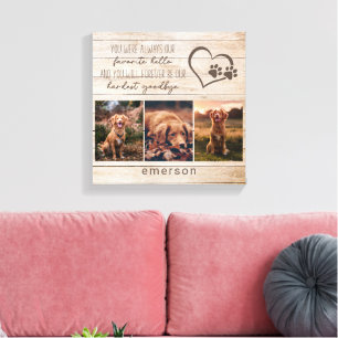 Foto Collage Hond Pet Loss Keepsake Canvas Afdruk