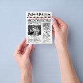 Foto: Collage Kerstmis Noordpool Santa Trendy Flyer (Hand)