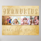 Foto-collage - kleinkinderen maken het leven groot poster (Voorkant)