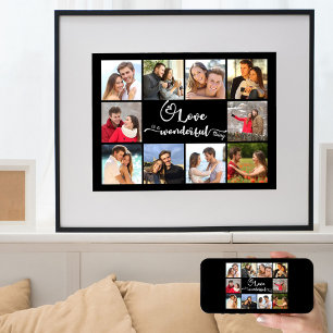 Foto Collage Liefde is een Prachtig Ding 10 Afbeel Poster