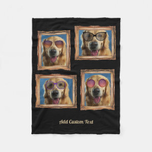 Foto Collage Lijst Dogs Pets Family Fleece Deken