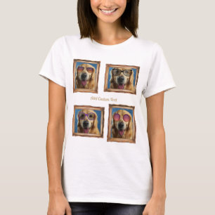 Foto Collage  Lijst Dogs Pets Family T-shirt
