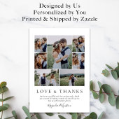 Foto Collage Love and Bedankt Wedding