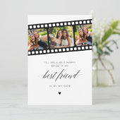 Foto Collage Maid of Honor Voorstel Kaart (Staand voorkant)