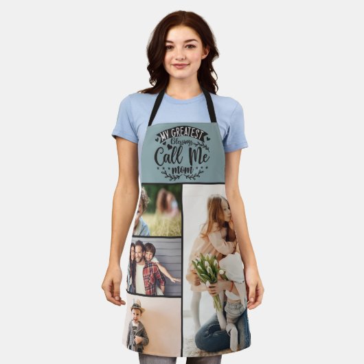 Foto collage mam keepomwille moederdag schort (Gedragen)