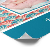 Foto collage met decoratief ventilatorpatroon poster (Hoek)