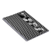Foto collage met zwart-wit Chevron Pattern Notitieboek (Rechterzijde)
