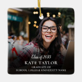 Foto Collage Modern Gradun Party Invitation Keramisch Ornament (Voorkant)