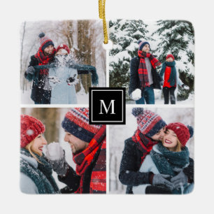 Foto Collage Modern Monogram Keramisch Ornament