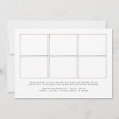 Foto Collage Modern Simple New Baby Aankondiging (Achterkant)