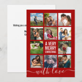 Foto Collage Modern Zeer prettige kerstfeestdag  Feestdagenkaart (Voorkant / Achterkant)
